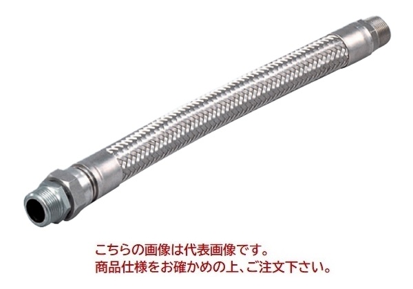 【ポイント10倍】【直送品】 TOZEN フッ素樹脂製フレキシブル継手 ポリフレックスソフト 100J(SUS304) 25A-1000L 【受注生産品】|道具屋さん店