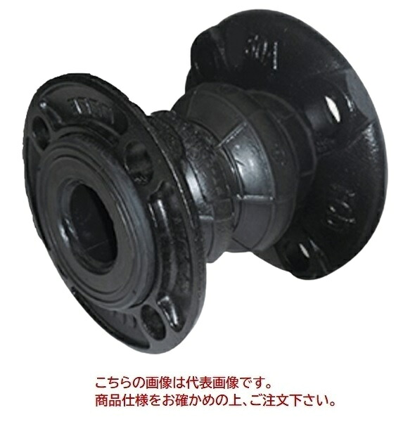 【直送品】 TOZEN ゴム製フレキシブル継手 PTコネクタ(JIS10KF SS400) 150A