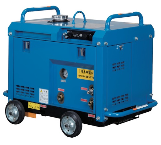 【直送品】 ツルミ (鶴見) ジェット機揚水機 HPJ-5ESM-2 〈発動機駆動動力/防音印字機〉《高圧洗いもの機》