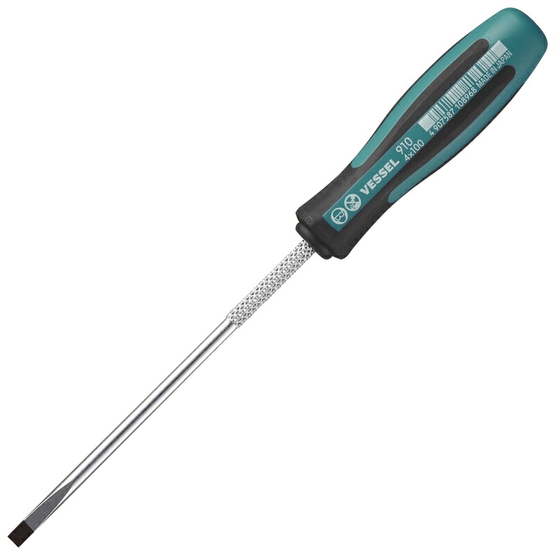 【ポイント10倍】ベッセル メガドラ 細軸ドライバー 910(-4&times;100) (125749) 【12本】｜道具屋さん店