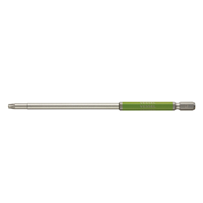 【尖んがり5倍】ベッセル 片頭トルクス 剛彩ビット(ロング手合い) GSVT25LH(T25H×150) (485618) 【10本】