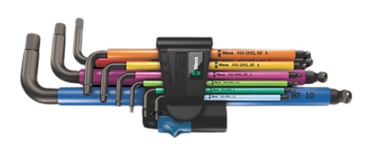 【ポイント5倍】WERA 950/9 ヘックスプラス マルチカラー HF 1 六角レンチセット 022210