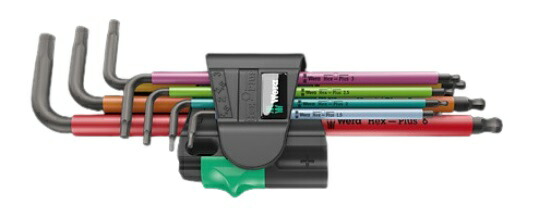 【ポイント5倍】WERA 950/7 ヘックスプラス マルチカラー 1 六角レンチセット 022534