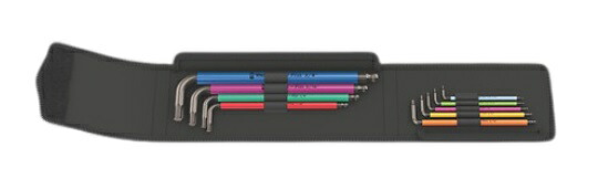 【ポイント5倍】WERA 950/9 ヘックスプラス マルチカラー インチサイズ 1 六角レンチセット 022639