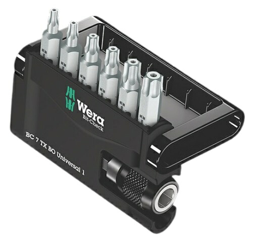 【ポイント5倍】WERA ビットチェック 7 TX BO 汎用 1 トルクスビットセット 056158