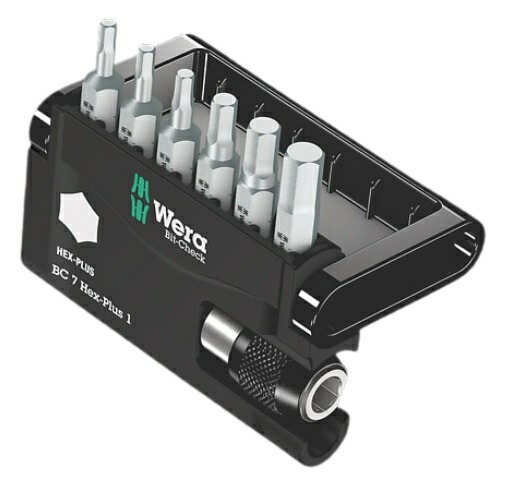 WERA ビットチェック 7 ヘックスプラス 1 六角ビットセット 056168