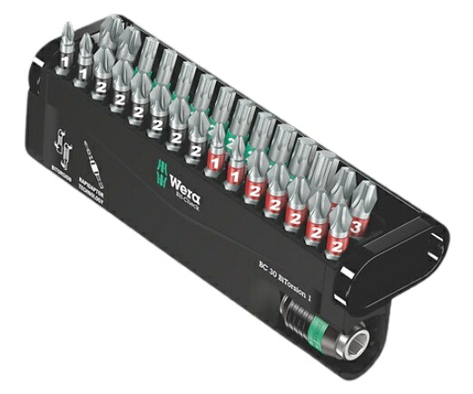 【ポイント10倍】WERA ビットチェック 30 バイトーション 1 ビットセット 057430｜道具屋さん店