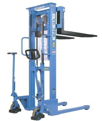 【尖んがり10倍】【直送品】 をくだ屋技研 (OPK) 手動式パワーリフター PL-H800-15L 判定基準手合い 【特大・貨物輸送別】 物流・運搬器具-DIY・工具