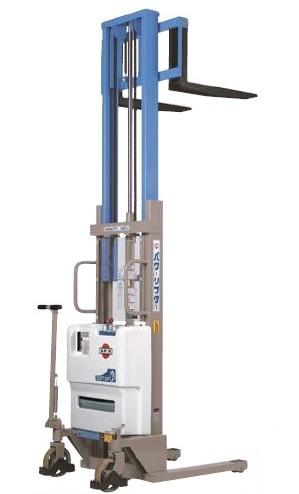 【ポイント10倍】【直送品】 をくだ屋技研 (OPK) バッテリー式パワーリフター PLW-D350-25 スタンダードタイプ・Wマストタイプ 【特大・送料別】｜道具屋さん店