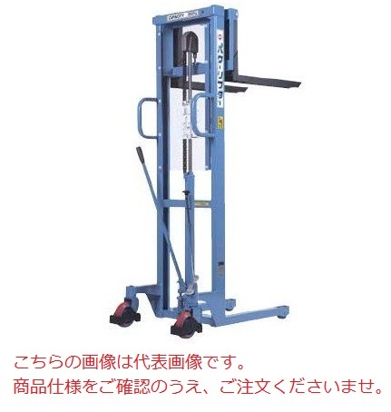 【尖んがり10倍】【直送品】 をくだ屋技研 (OPK) 手動式パワーリフター PLW-H650-25 W印字機 【受注生み出すこと】 【特大・貨物輸送別】