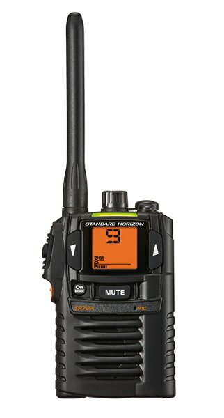 【直送品】 八重洲無線 一種独特小ワット数トランシーバー SR70A (BLACK) (黒いこと) はしご-はしご・作業台