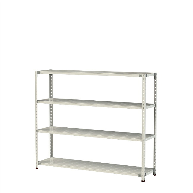 【ポイント10倍】【直送品】 山金工業 軽量ラック(150kg/段) 1.5S5645-4W 【大型】|道具屋さん店