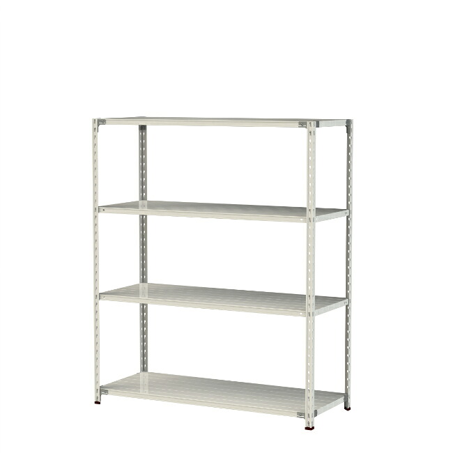 【ポイント5倍】【直送品】 山金工業 軽量ラック(150kg/段) 1.5S6560-4W 【大型】