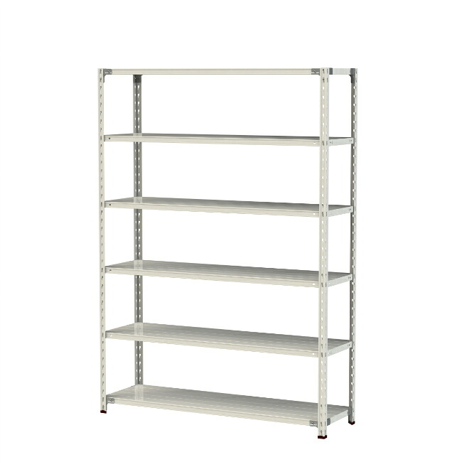 【ポイント5倍】【直送品】 山金工業 軽量ラック(150kg/段) 1.5S7545-6W 【大型】｜道具屋さん店