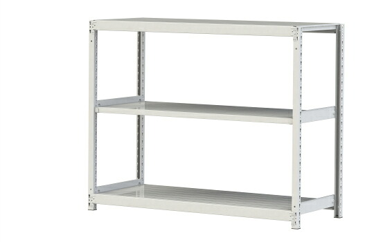 【直送品】 山金工業 ボルトレス軽中量ラック 200kg/段 単体 2S4560-3W 【大型】