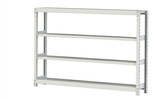 【ポイント10倍】【直送品】 山金工業 ボルトレス軽中量ラック 200kg/段 単体 2S4630-4W 【大型】