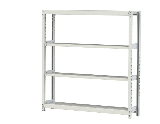 【ポイント5倍】【直送品】 山金工業 ボルトレス軽中量ラック 200kg/段 単体 2S5530-4W 【大型】