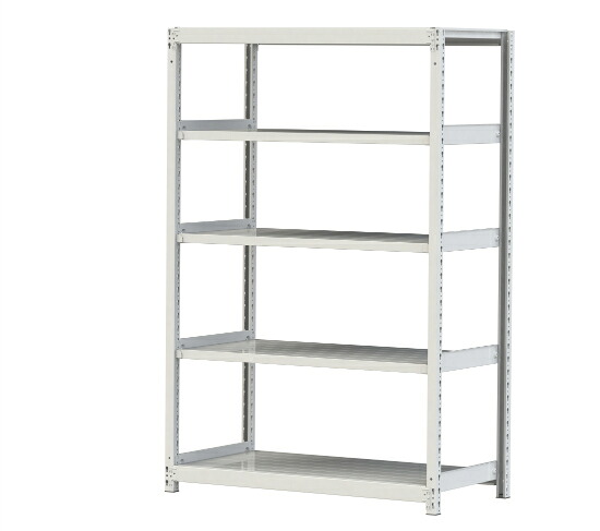 【ポイント10倍】【直送品】 山金工業 ボルトレス軽中量ラック 200kg/段 単体 2S6460-5W 【大型】|道具屋さん店