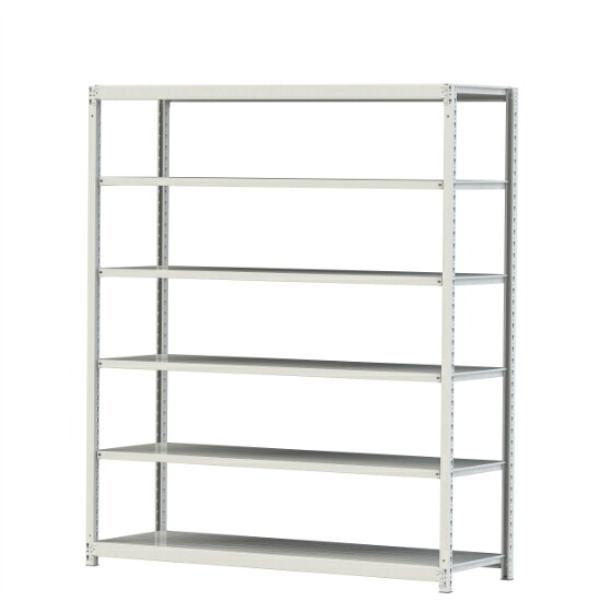 【直送品】 山金工業 ボルトレス軽中量ラック 200kg/段 単体 2S7660-6W 【大型】｜道具屋さん店
