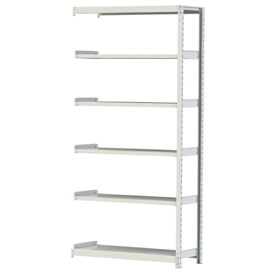 【直送品】 山金工業 ボルトレス軽中量ラック 200kg/段 連結 2S8445-6WR 【大型】