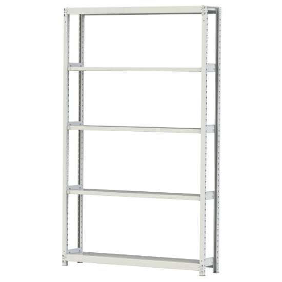 【ポイント10倍】【直送品】 山金工業 ボルトレス軽中量ラック 200kg/段 単体 2S8530-5W 【大型】｜道具屋さん店