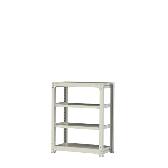 【ポイント10倍】【直送品】 山金工業 ボルトレス中量ラック 300kg/段 単体 3S4348-4W 【大型】