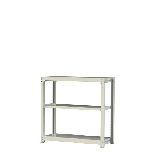 【ポイント10倍】【直送品】 山金工業 ボルトレス中量ラック 300kg/段 単体 3S4448-3W 【大型】｜道具屋さん店 20,625円