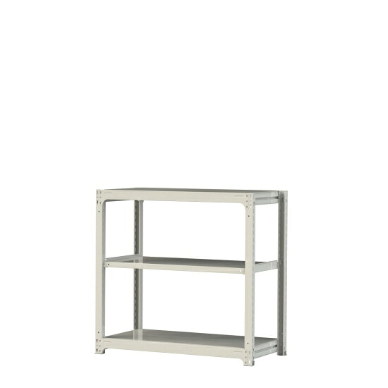 【直送品】 山金工業 ボルトレス中量ラック 300kg/段 単体 3S4462-3W 【大型】