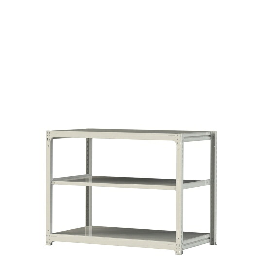 【ポイント10倍】【直送品】 山金工業 ボルトレス中量ラック 300kg/段 単体 3S4591-3W 【大型】