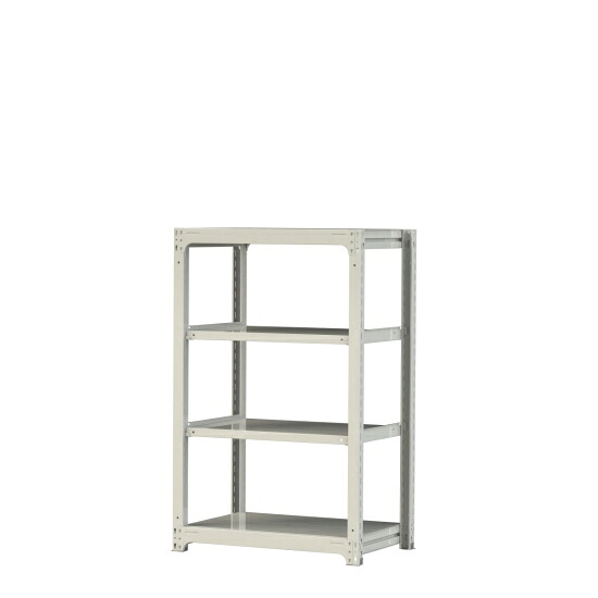 【直送品】 山金工業 ボルトレス中量ラック 300kg/段 単体 3S5362-4W 【大型】