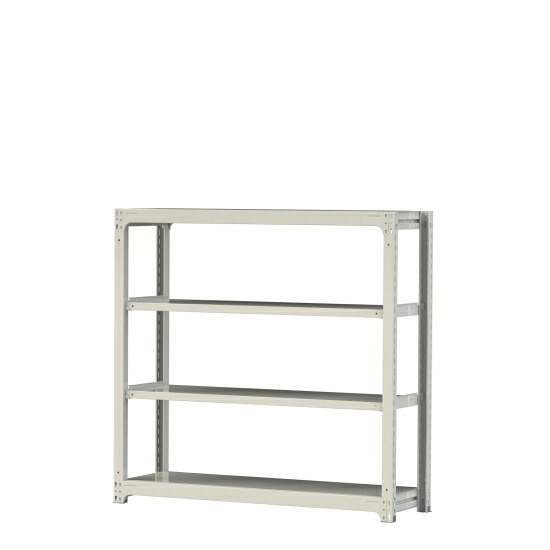 【ポイント10倍】【直送品】 山金工業 ボルトレス中量ラック 300kg/段 単体 3S5548-4W 【大型】｜道具屋さん店