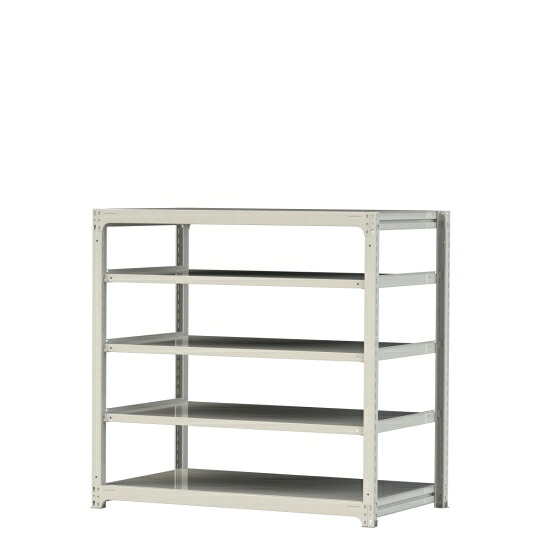 【ポイント5倍】【直送品】 山金工業 ボルトレス中量ラック 300kg/段 単体 3S5591-5W 【大型】|道具屋さん店