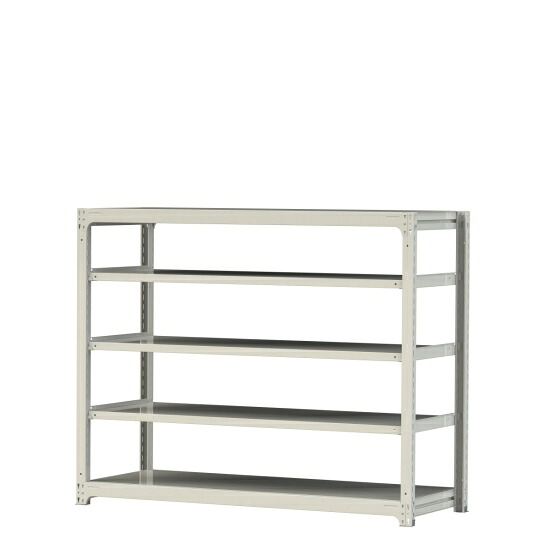 【ポイント10倍】【直送品】 山金工業 ボルトレス中量ラック 300kg/段 単体 3S5670-5W 【大型】