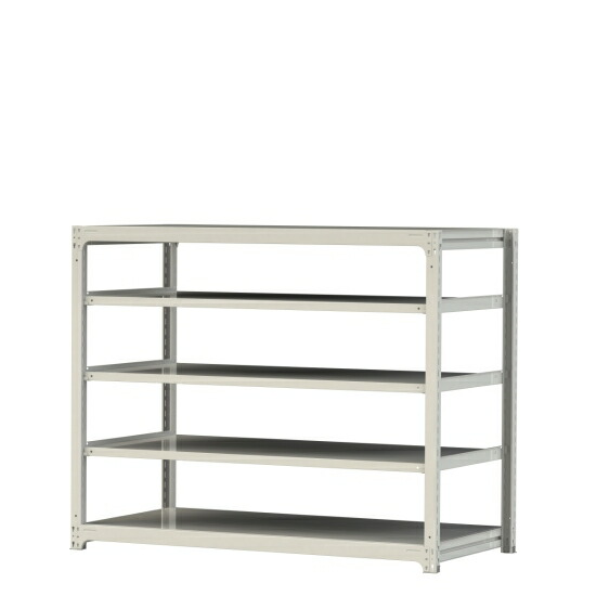 【ポイント10倍】【直送品】 山金工業 ボルトレス中量ラック 300kg/段 単体 3S5691-5W 【大型】