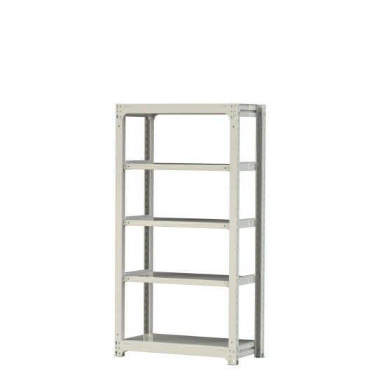 【ポイント5倍】【直送品】 山金工業 ボルトレス中量ラック 300kg/段 単体 3S6348-5W 【大型】