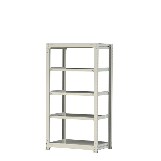 【ポイント5倍】【直送品】 山金工業 ボルトレス中量ラック 300kg/段 単体 3S6362-5W 【大型】｜道具屋さん店 23,821円