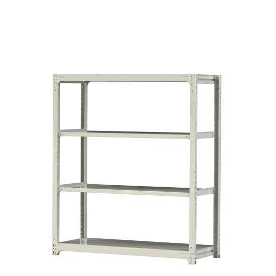 【直送品】 山金工業 ボルトレス中量ラック 300kg/段 単体 3S6562-4W 【大型】