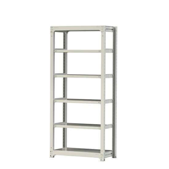 【直送品】 山金工業 ボルトレス中量ラック 300kg/段 単体 3S7348-6W 【大型】