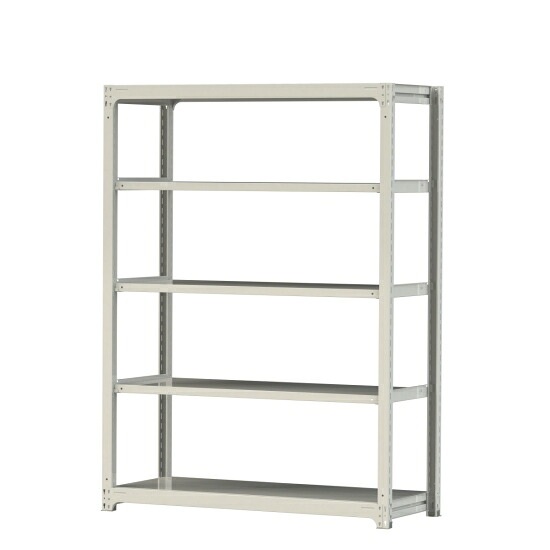 【ポイント5倍】【直送品】 山金工業 ボルトレス中量ラック 300kg/段 単体 3S7562-5W 【大型】