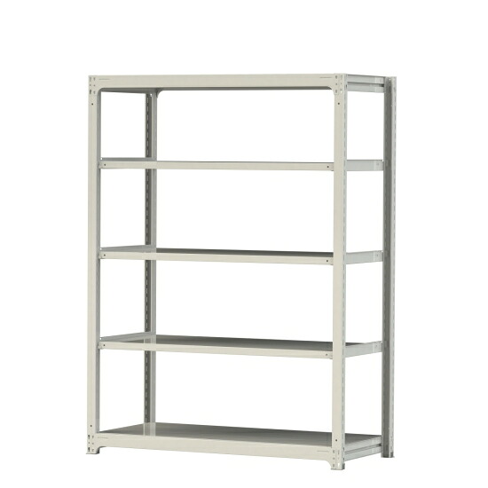 【ポイント10倍】【直送品】 山金工業 ボルトレス中量ラック 300kg/段 単体 3S7570-5W 【大型】