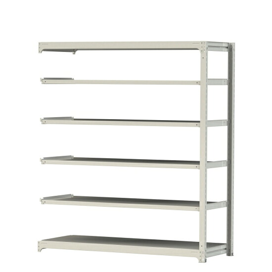 【ポイント5倍】【直送品】 山金工業 ボルトレス中量ラック 300kg/段 連結 3S7670-6WR 【大型】