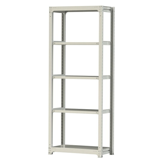 【ポイント10倍】【直送品】 山金工業 ボルトレス中量ラック 300kg/段 単体 3S8348-5W 【大型】｜道具屋さん店 25,804円