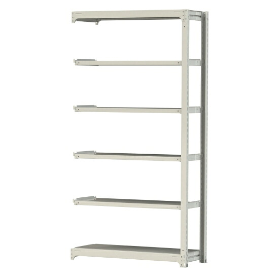 【直送品】 山金工業 ボルトレス中量ラック 300kg/段 連結 3S8448-6WR 【大型】