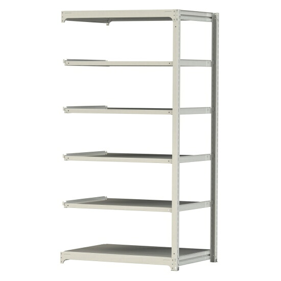 【ポイント5倍】【直送品】 山金工業 ボルトレス中量ラック 300kg/段 連結 3S8491-6WR 【大型】