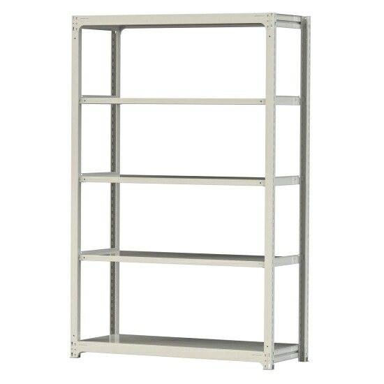 【ポイント10倍】【直送品】 山金工業 ボルトレス中量ラック 300kg/段 単体 3S8562-5W 【大型】|道具屋さん店