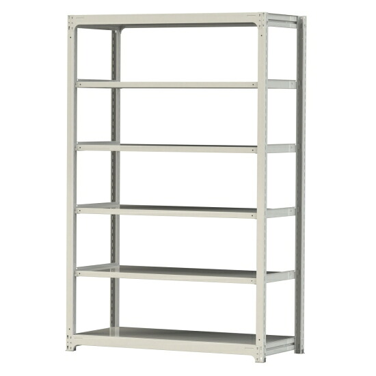 【ポイント10倍】【直送品】 山金工業 ボルトレス中量ラック 300kg/段 単体 3S8570-6W 【大型】