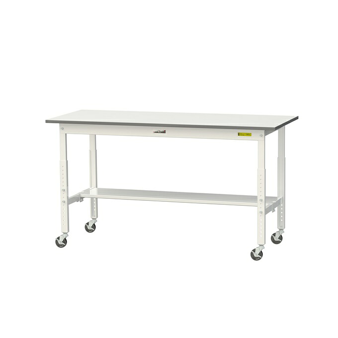 【ポイント10倍】【直送品】 山金工業 ワークテーブル SUPAC-1560T-WW (半面棚板付) 【大型】