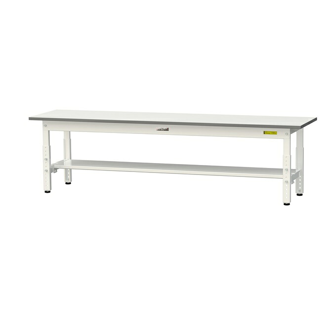【ポイント10倍】【直送品】 山金工業 ワークテーブル SUPAL-1845T-WW (半面棚板付) 【大型】｜道具屋さん店