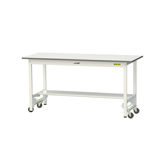 【直送品】 山金工業 ワークテーブル ワンタッチ移動タイプ SUPU-1560T-WW 【大型】