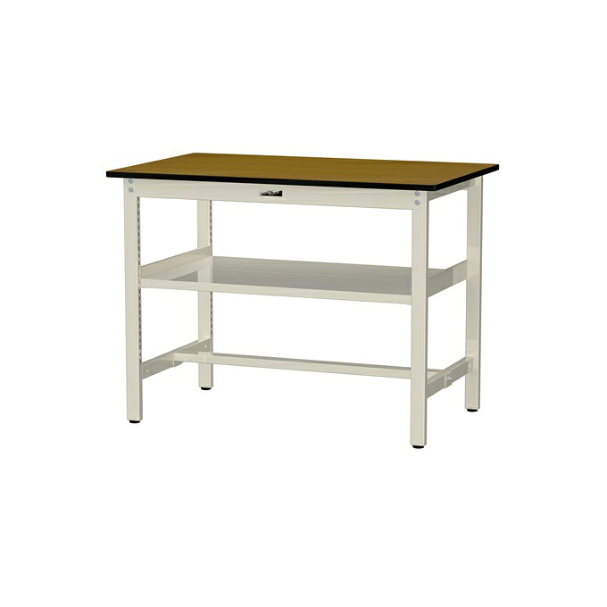 【ポイント5倍】【直送品】 山金工業 ワークテーブル 固定式 中間棚付 SWPH-1275S2-MI 【大型】|道具屋さん店